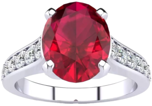 Ruby-Oval Ring