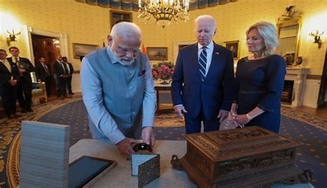 Lab Grown Diamond gifted to the First Lady ill Biden by Shri Narendra Modi.