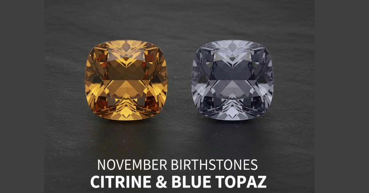 Blue Topaz and Citrin