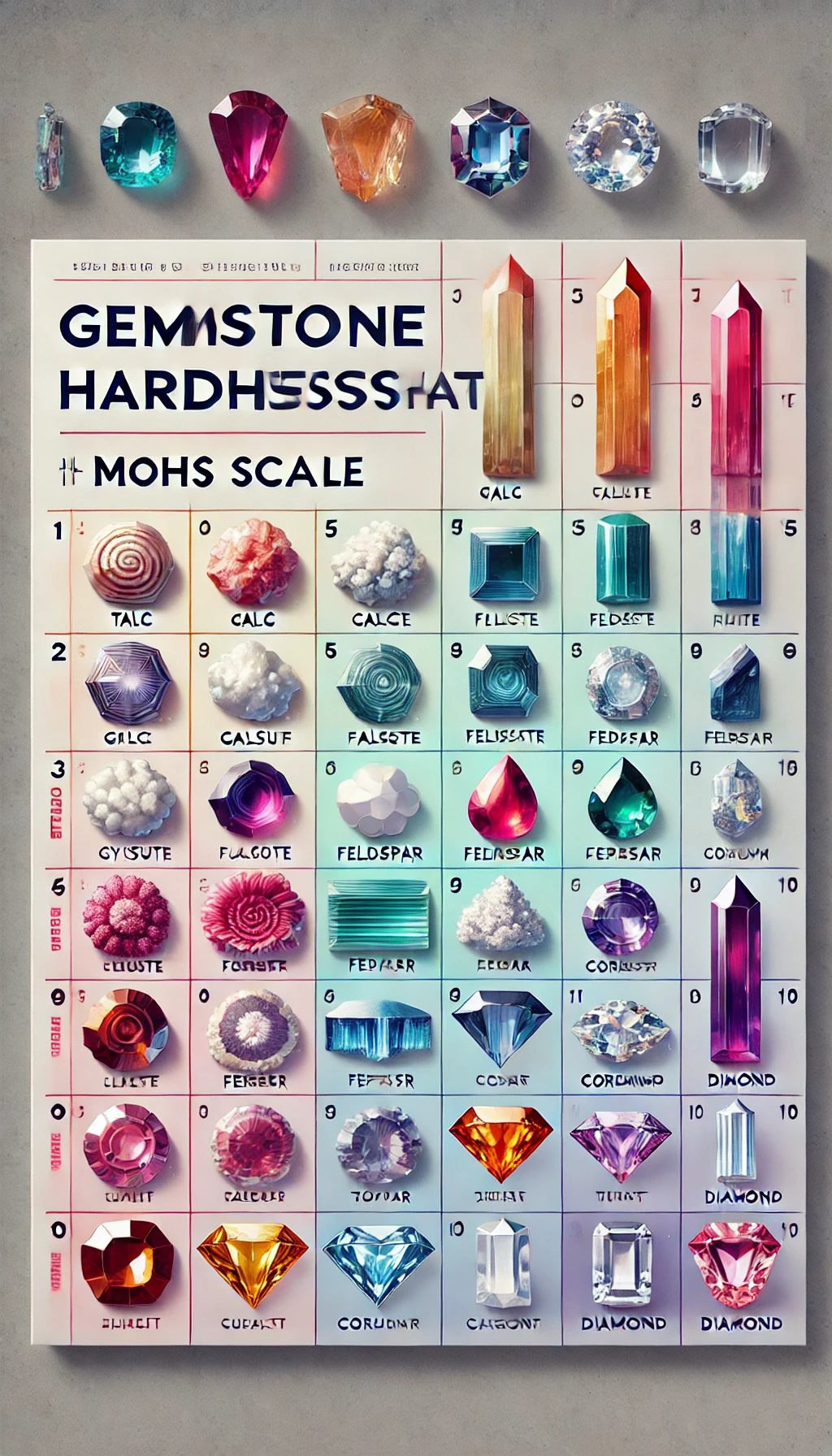 Gemstone Hardness Chart