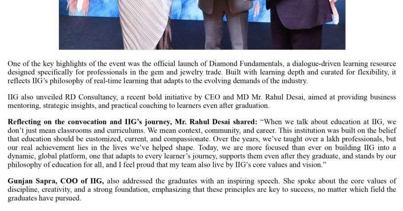 1.IIG 31st Graduation Ceremony 2025