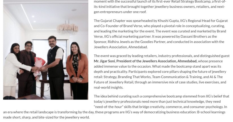 8.IIGÆs Retail Strategy Bootcamp Series Marks a Resounding Success, Launching a New Era of Jewellery Business Learning