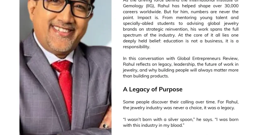 2.Educating an Industry How Rahul Desai is Shaping the Future of Global Jewelry