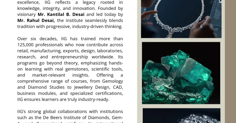 5.Six Decades of Shaping The Gems & Jewellery Industry